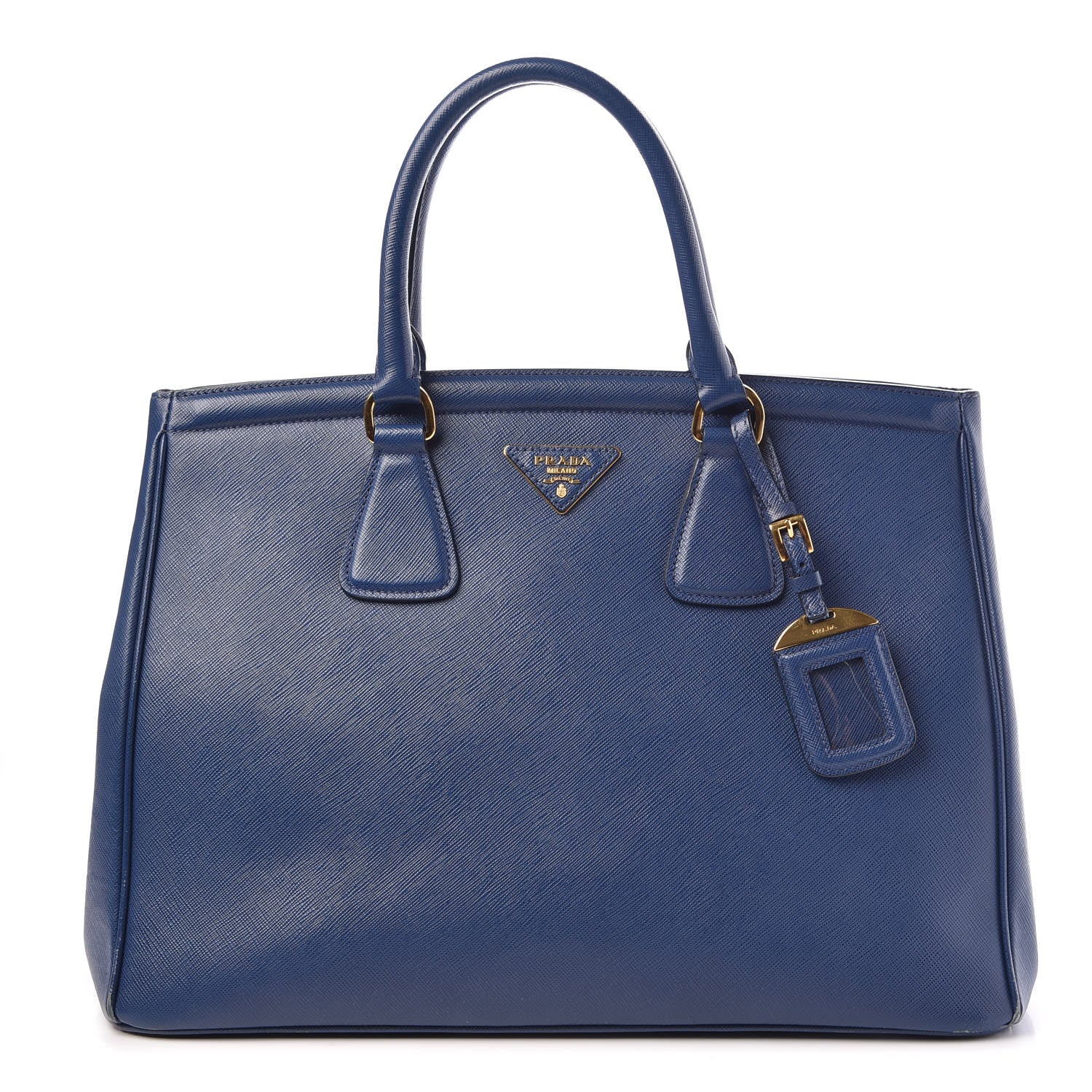 Prada Saffiano Lux Parabole Tote Bleuette 1 of 12