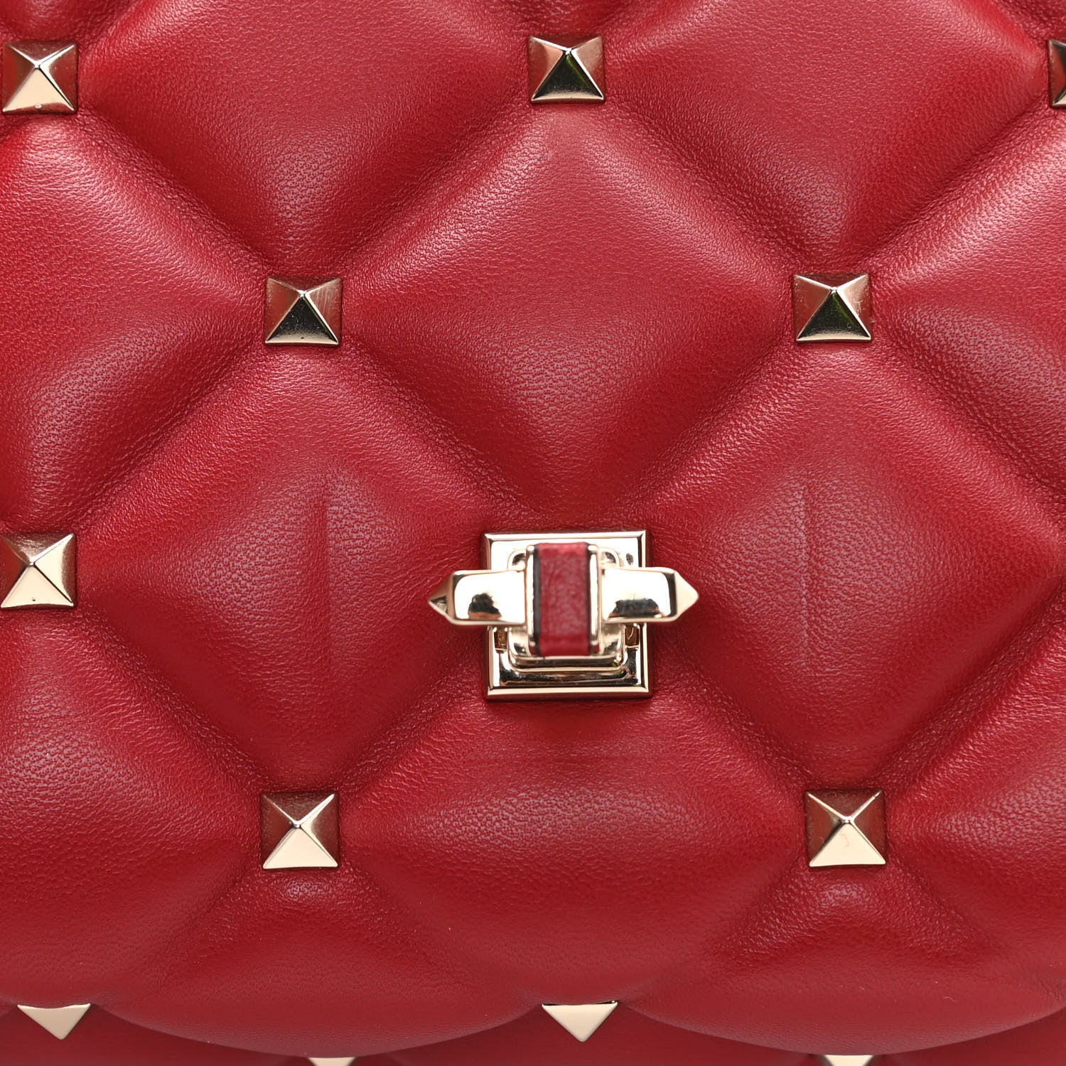 Valentino Garavani Nappa Small Candystud Crossbody Rosso Valentino 13 of 14