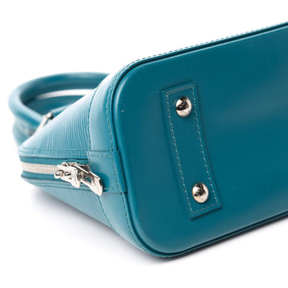 Louis Vuitton Epi Alma BB Cyan 6 of 9