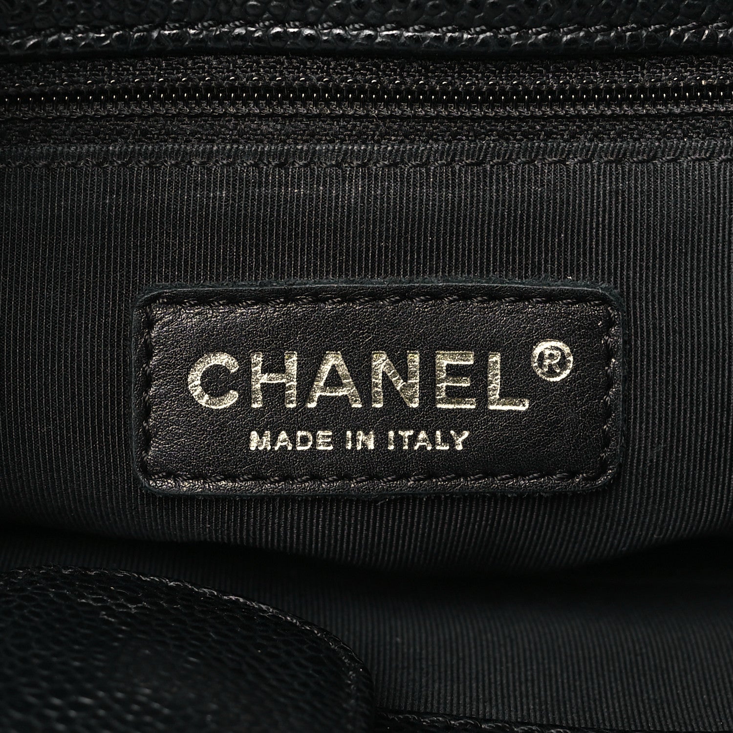 Chanel Caviar Quilted Petit Shopping Tote PST Black 6 of 9