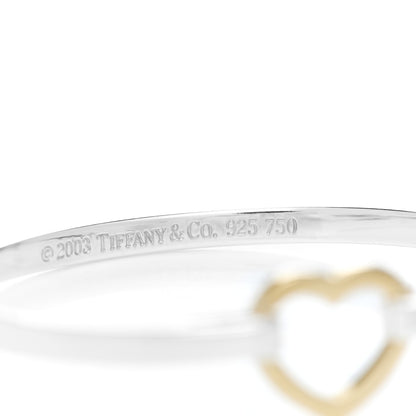Tiffany Sterling Silver 18K Yellow Gold Heart Buckle Bracelet 4 of 4