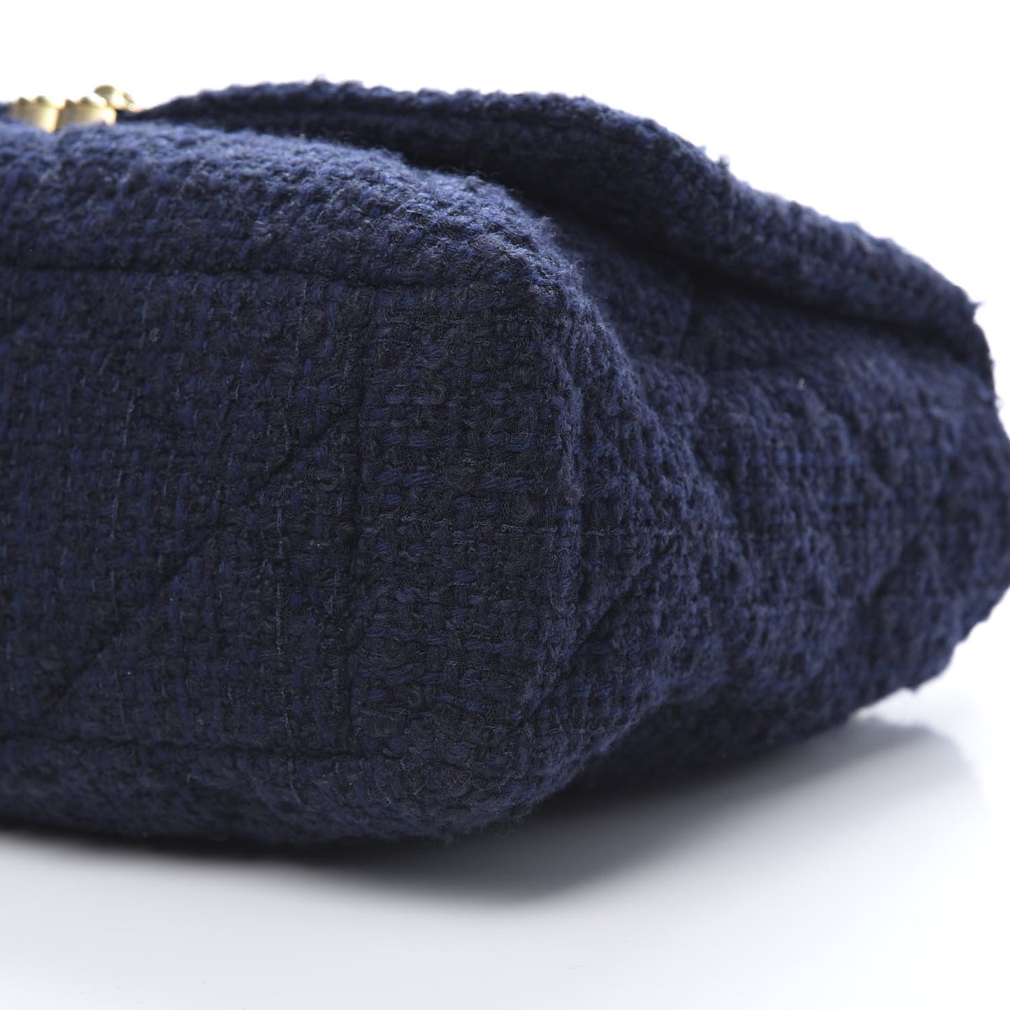 Tweed Quilted Maxi 19 Flap Navy