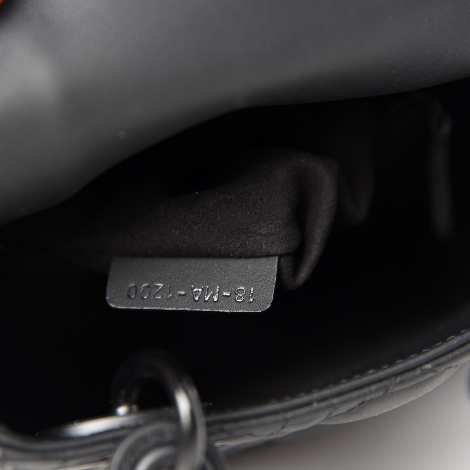Christian Dior Ultra Matte Calfskin Cannage Mini Lady Dior Black 9 of 11