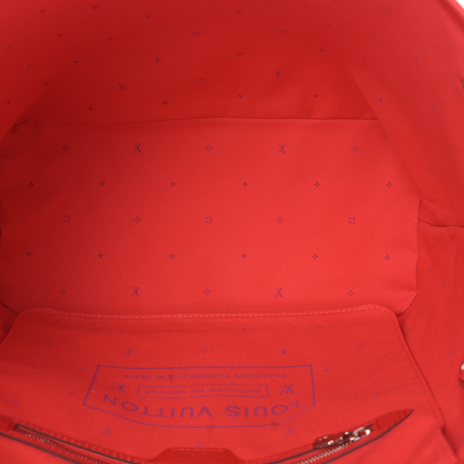 Louis Vuitton Monogram Escale Neverfull MM Rouge 5 of 8