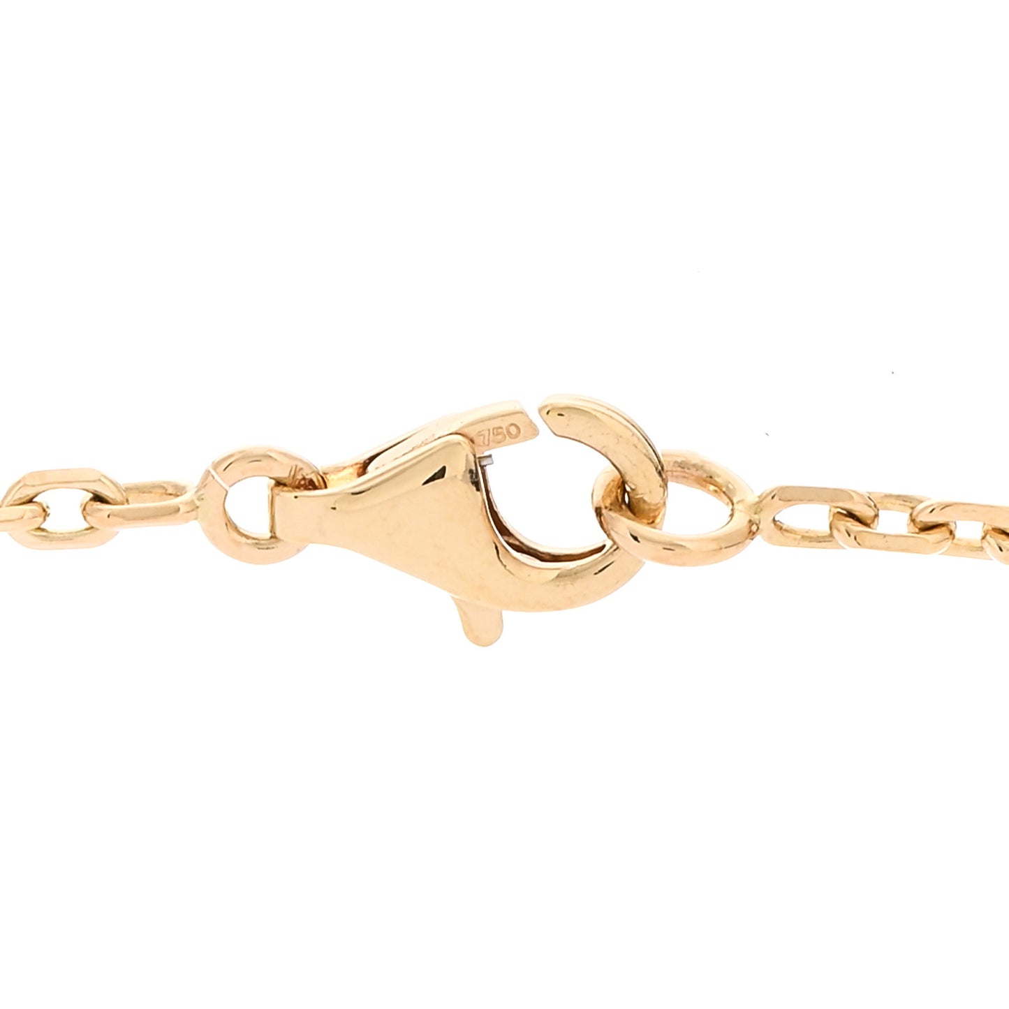 18K Yellow Gold Byzantine Alhambra Pendant Necklace