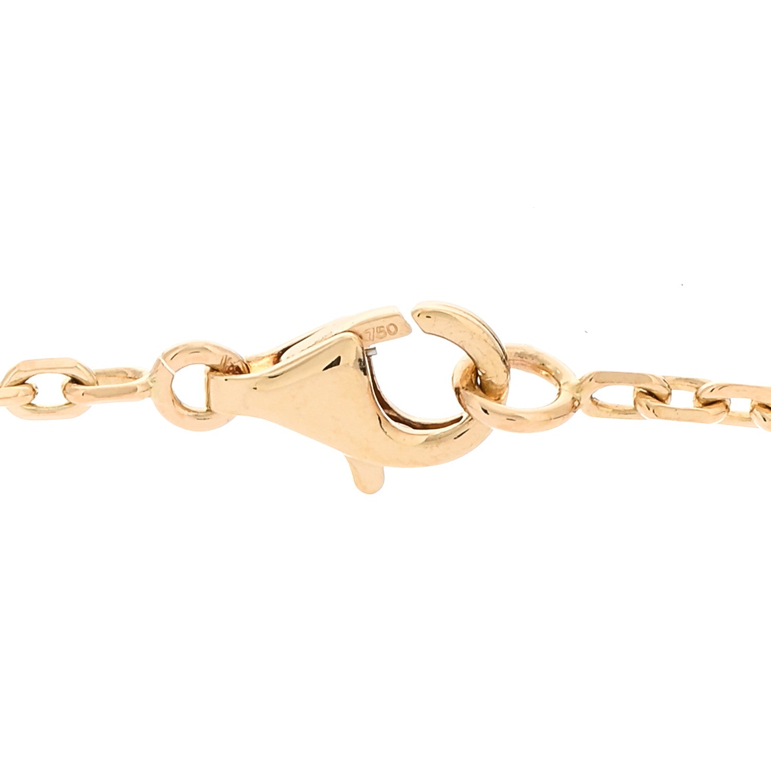 Van Cleef & Arpels 18K Yellow Gold Byzantine Alhambra Pendant Necklace 4 of 5