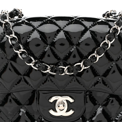 Chanel Patent Calfskin Quilted Mini Square Flap Black 8 of 13