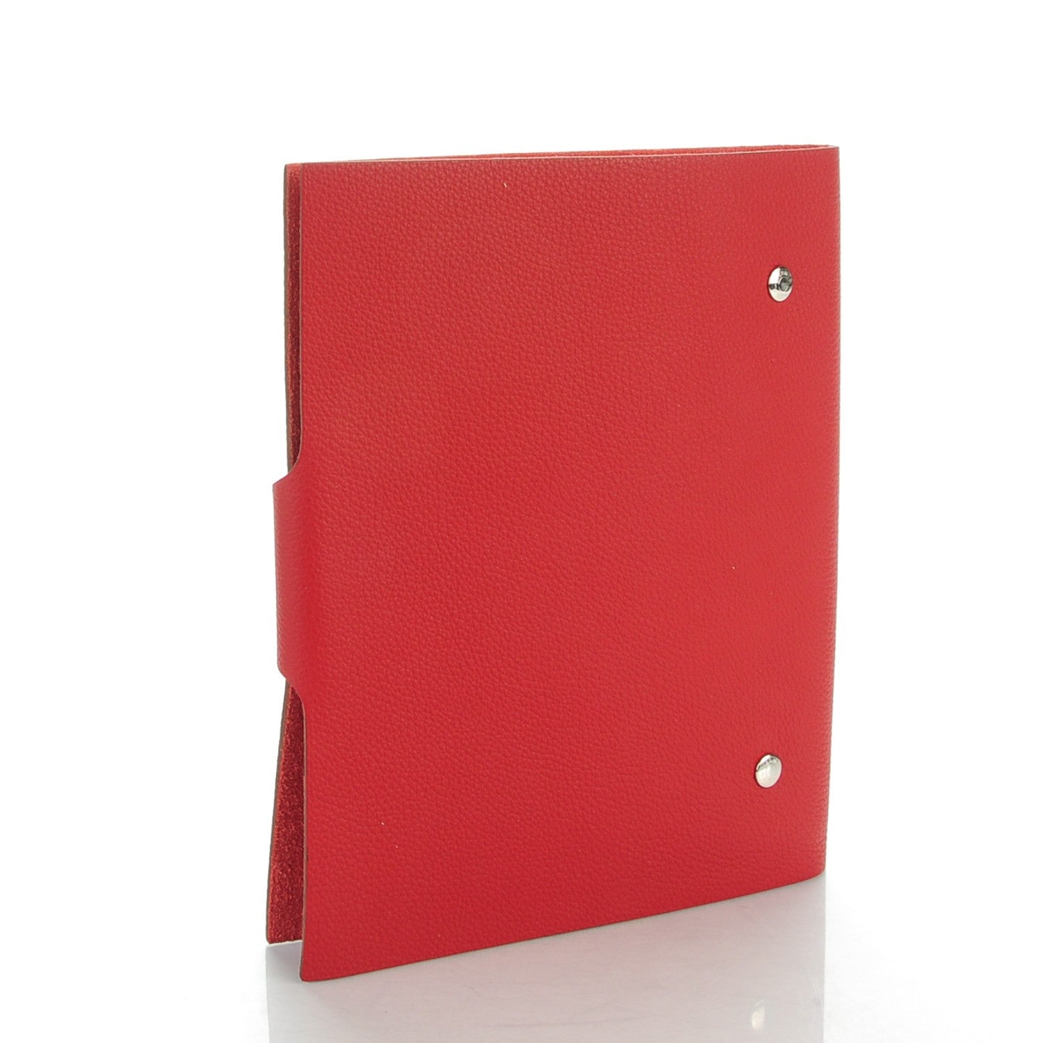 Hermes Togo Ulysse MM Notebook Cover Rouge Casaque 3 of 7