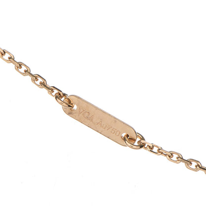 Van Cleef & Arpels 18K Yellow Gold Mother of Pearl Sweet Alhambra Butterfly Pendant Necklace 7 of 8