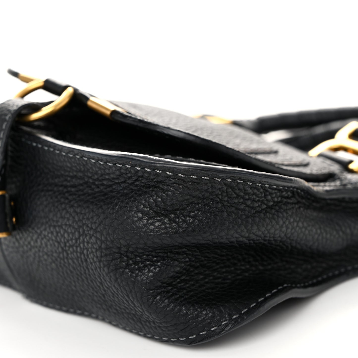 Calfskin Mini Marcie Satchel Black