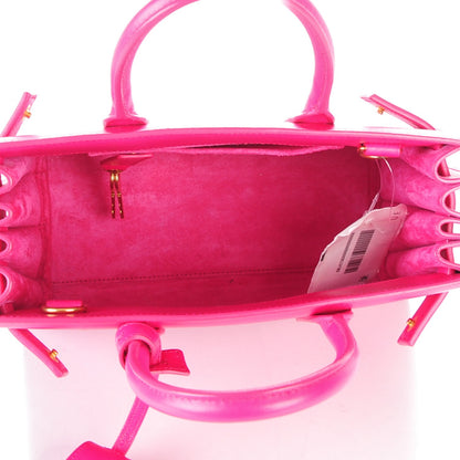Saint Laurent Calfskin Nano Sac De Jour Lipstick Fuchsia 5 of 6
