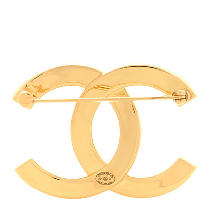 Chanel Metal Paris Button CC Large Brooch Gold 3 of 4