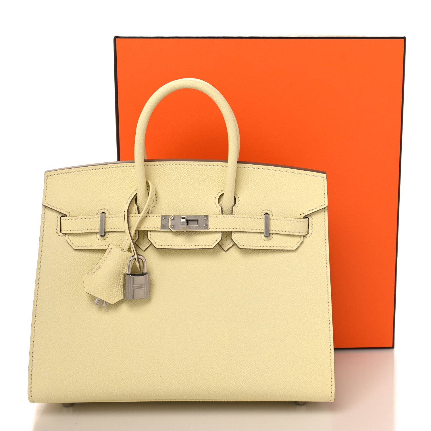Hermes Epsom Birkin Sellier 25 Jaune Milton 12 of 12