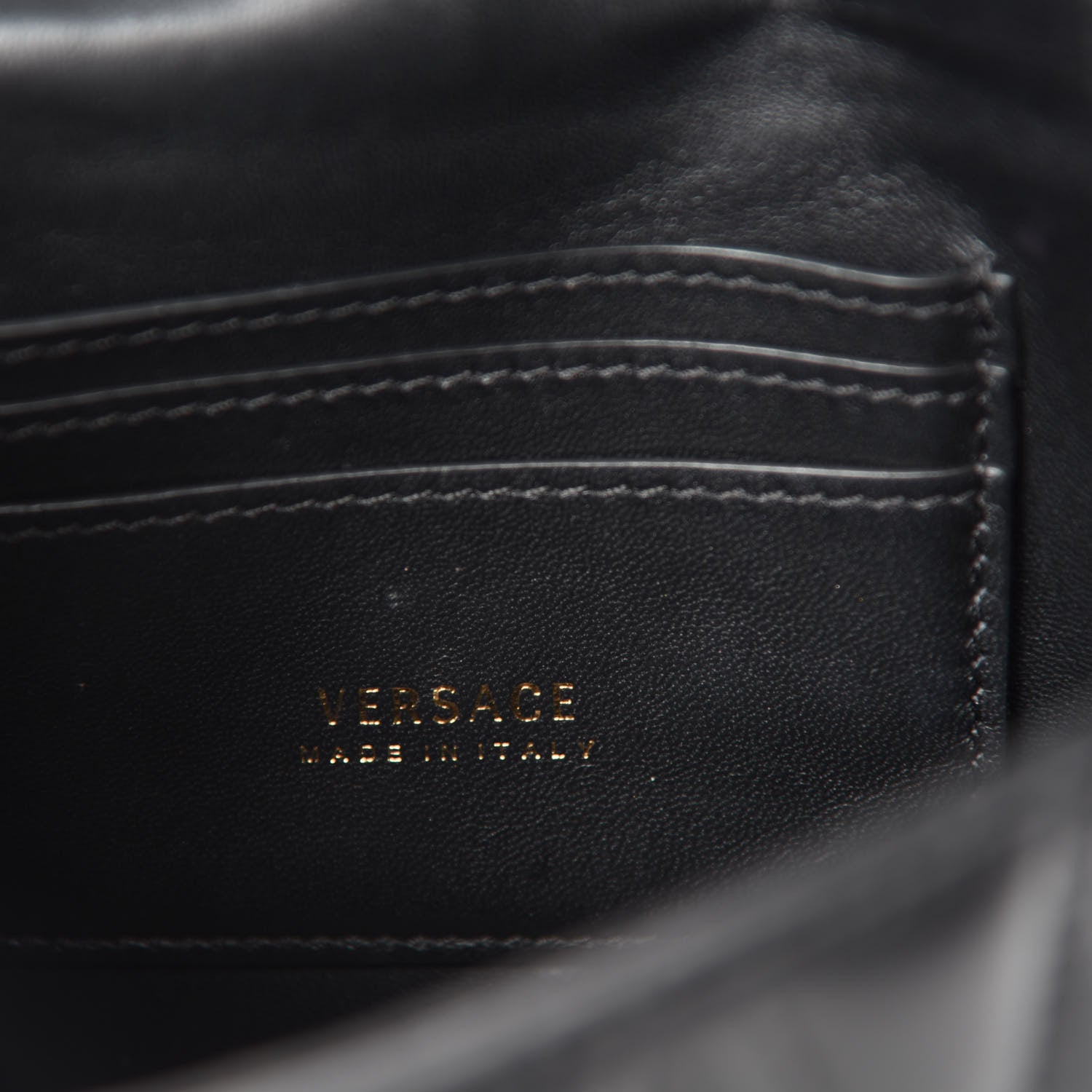 Versace Nappa Quilted Virtus Evening Bag Black 10 of 11