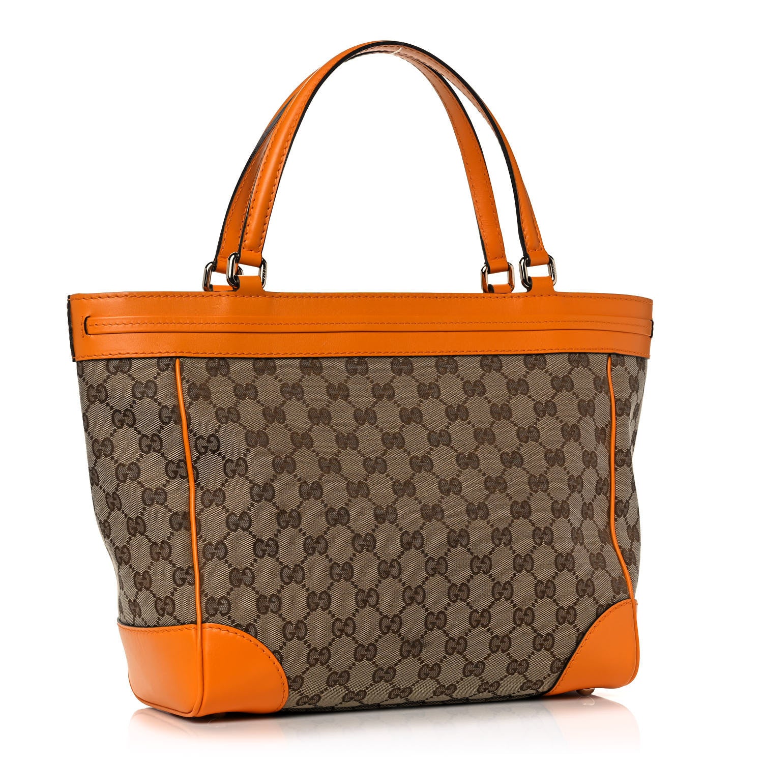 Gucci Monogram Web Medium Mayfair Tote Orange 2 of 11