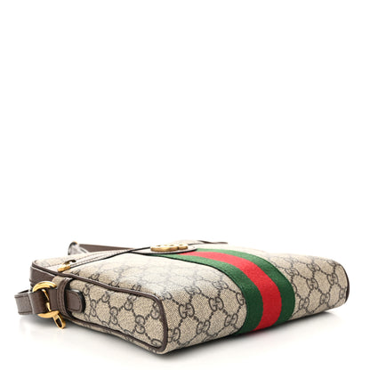 Gucci GG Supreme Monogram Web Small Ophidia Messenger Bag Brown 4 of 13