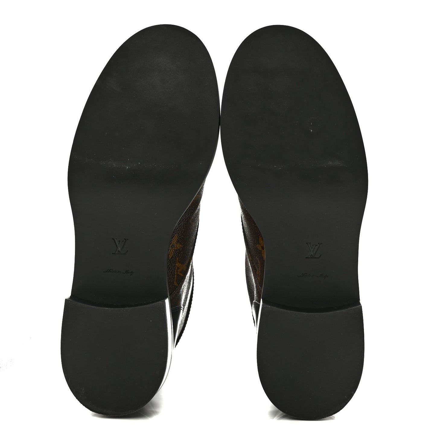 Calfskin Monogram Wonderland Flat Ranger Boots 40.5 Black