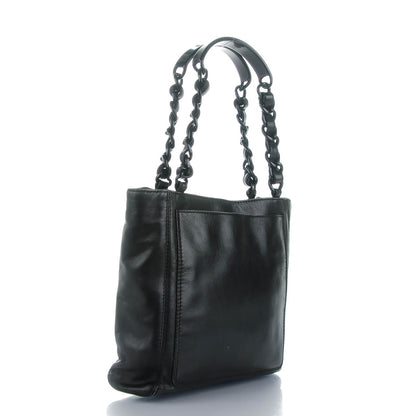 Chanel Lambskin Chain CC Small Tote Black 3 of 9