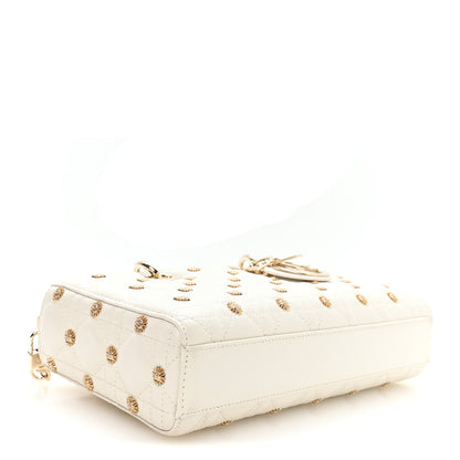 Christian Dior Lambskin Butterfly Cannage Lady D-Joy White 4 of 10