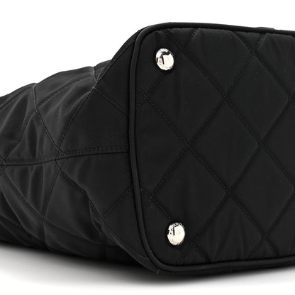Prada Nylon Tessuto Impuntu Quilted Tote Black 9 of 9