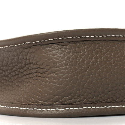 Hermes Taurillon Clemence Amazone Evelyne TPM Etoupe Bleu Indigo 9 of 10