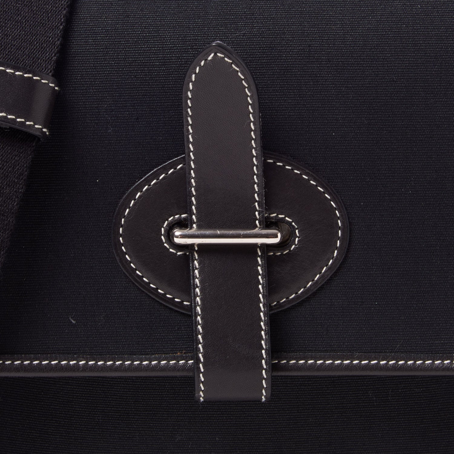 Hermes Toile Officier Mini Buenaventura Messenger Black 7 of 8