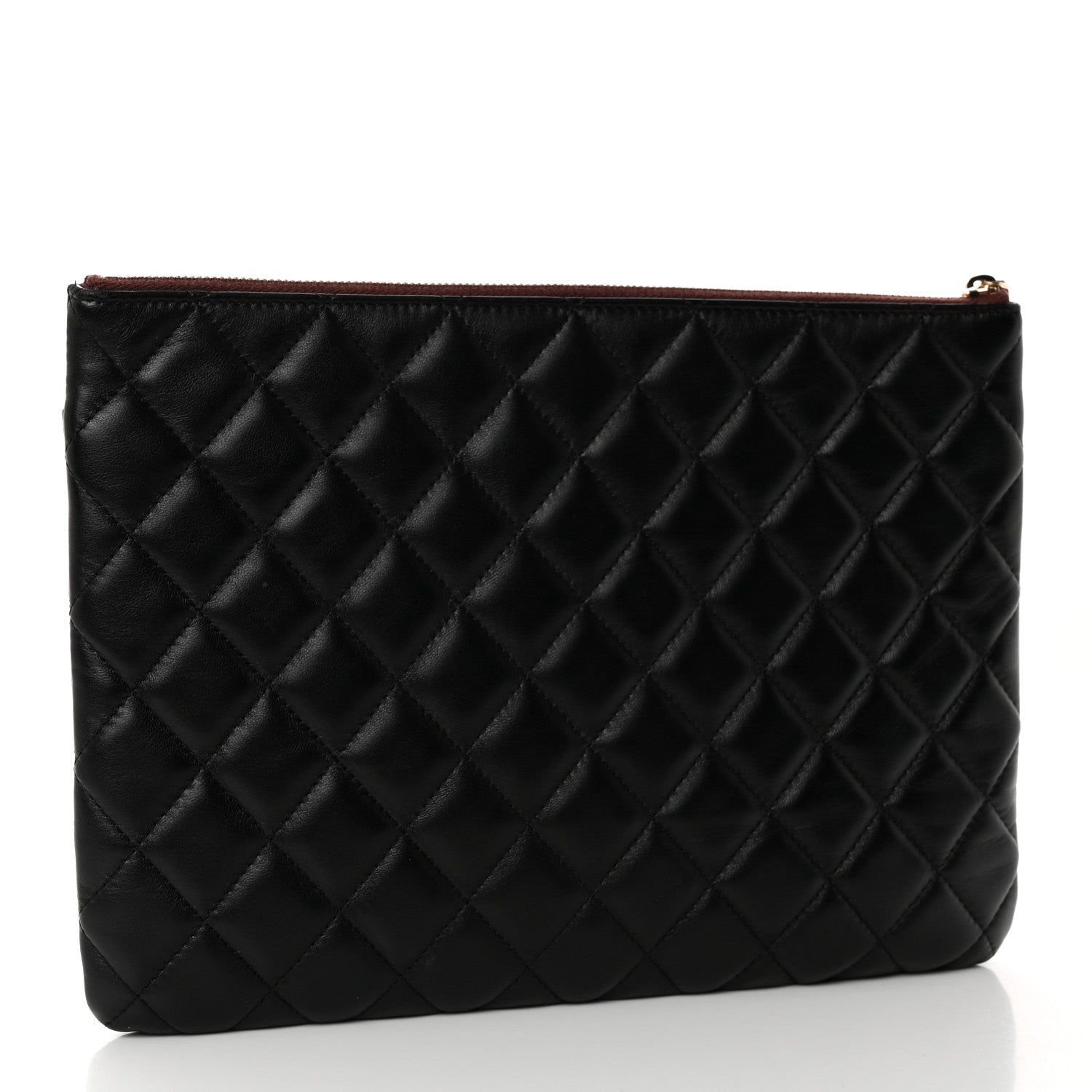Chanel Lambskin Quilted Medium Flap Cosmetic Case Black 3 of 8
