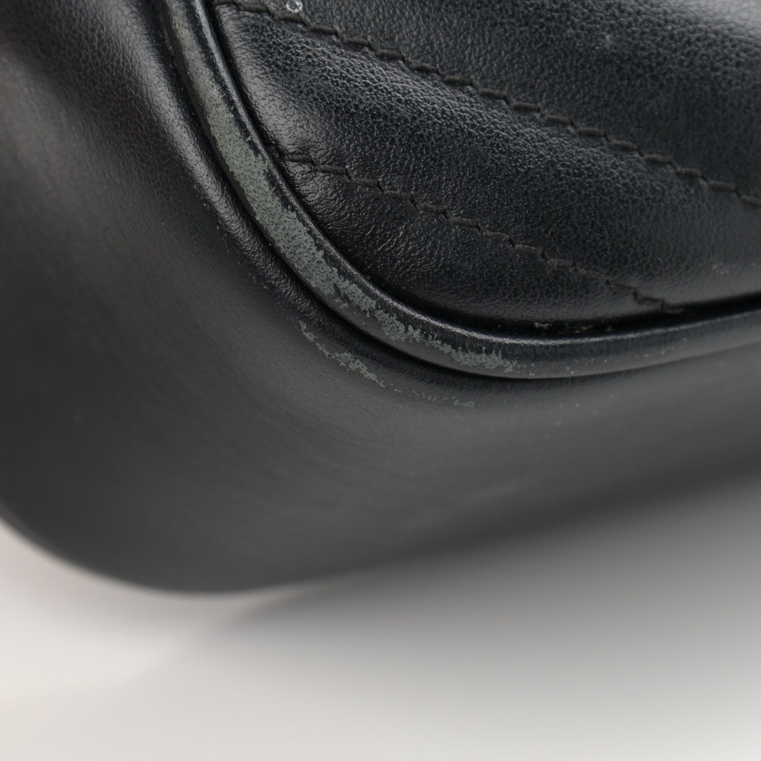 Gucci Calfskin Matelasse Small GG Marmont Chain Shoulder Bag Black 9 of 16