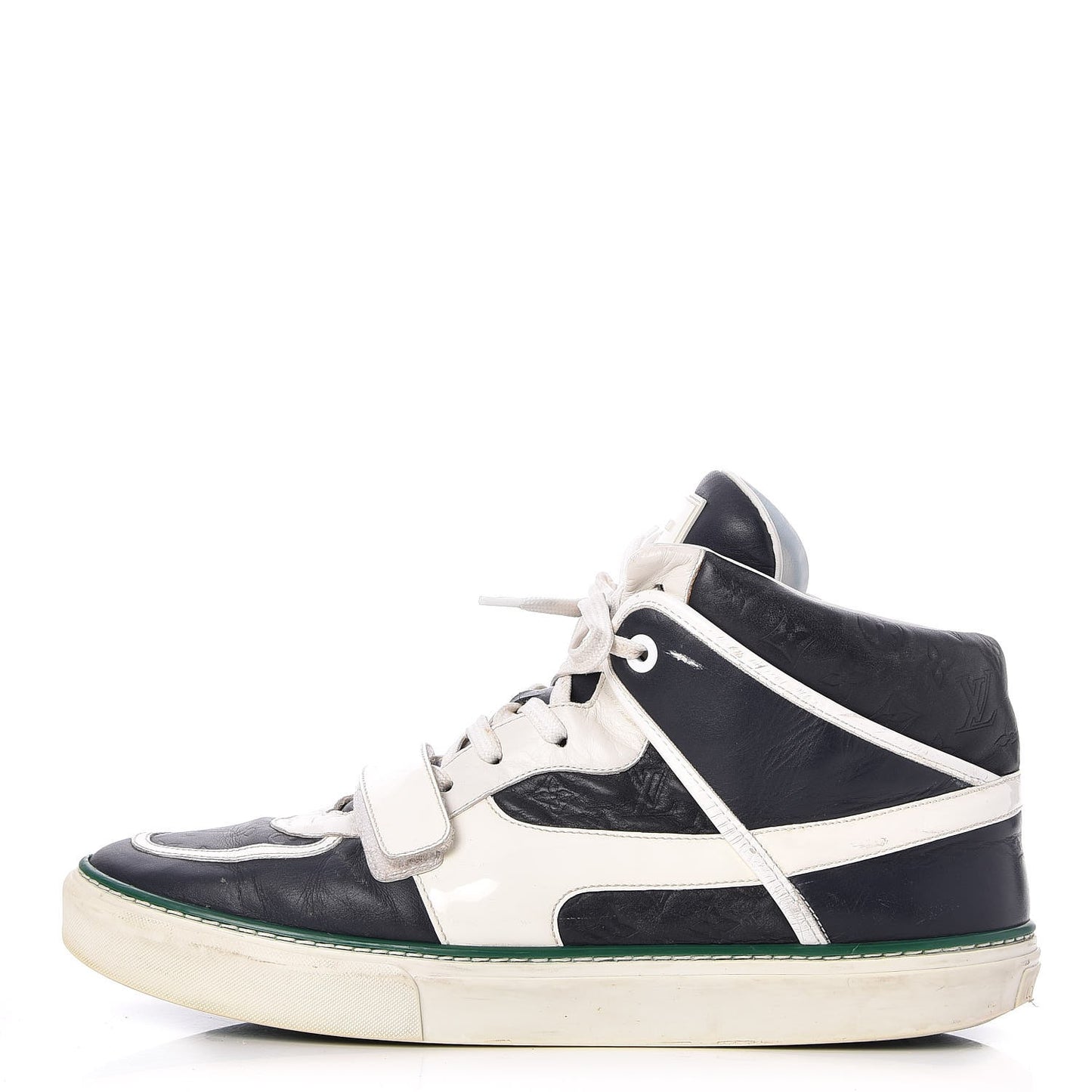 Mens Empreinte Patent Tower High Top Sneakers 10 Navy White