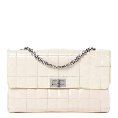 Chanel Patent Chocolate Bar Reissue Single Flap White 1 of 12