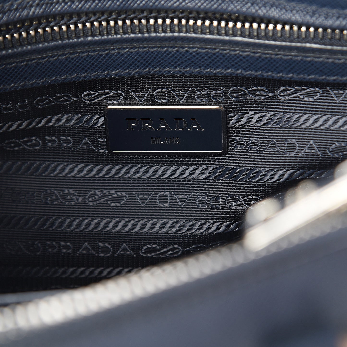 Saffiano Mini Galleria Double Zip Tote Baltico