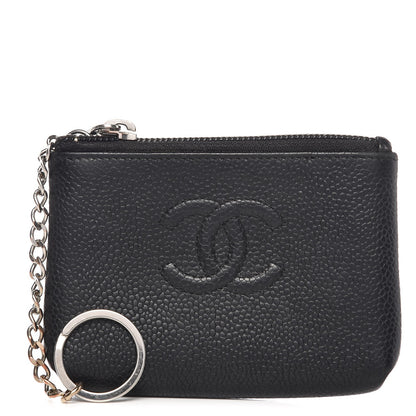 Chanel Caviar Timeless CC Key Holder Black 1 of 12