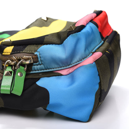 Valentino Garavani Nylon Mini Psychedelic Camouflage Rockstud Backpack Multicolor 6 of 13