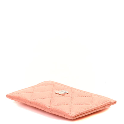 Chanel Caviar Quilted Card Holder Coral 6 of 6