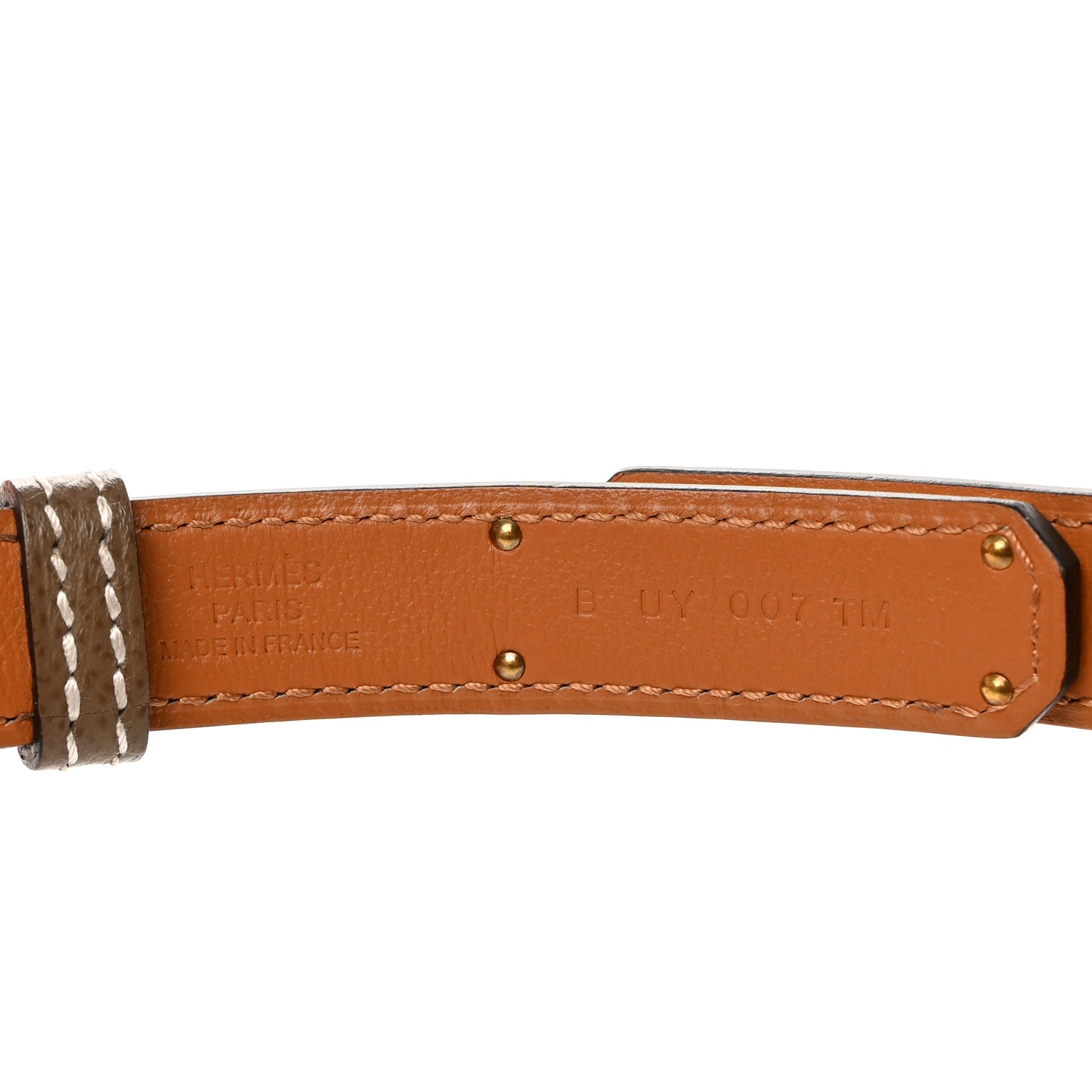 Hermes Epsom Kelly Belt Etoupe 3 of 5