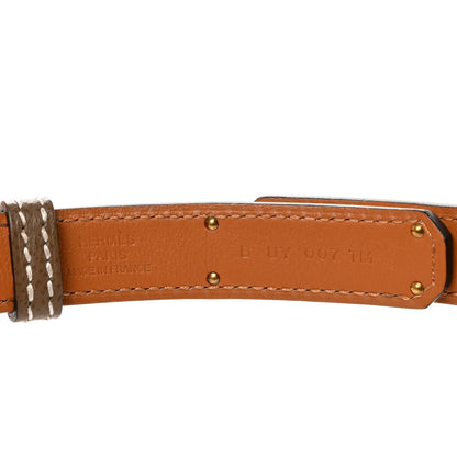 Hermes Epsom Kelly Belt Etoupe 3 of 5