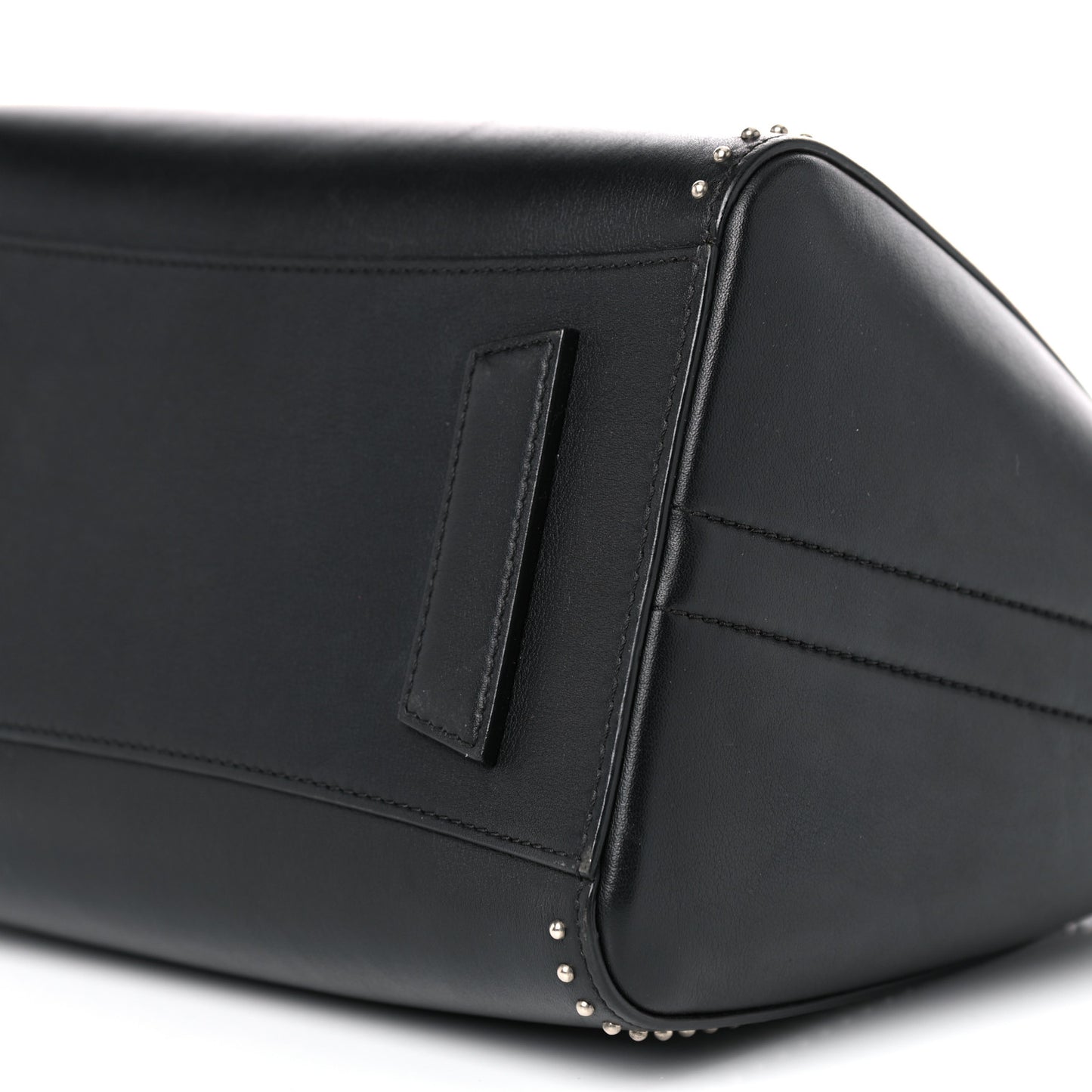 Calfskin Small Studded Antigona Black