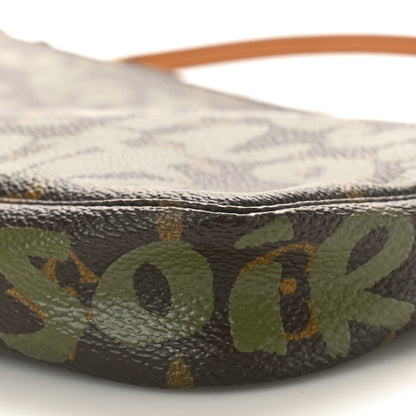 Louis Vuitton Monogram Graffiti Pochette Accessories Kaki 10 of 11