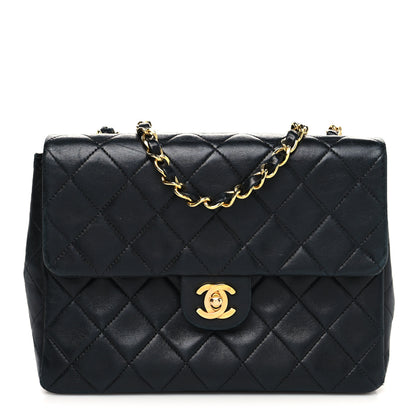 Chanel Lambskin Quilted Small Single Flap Black 1 of 14