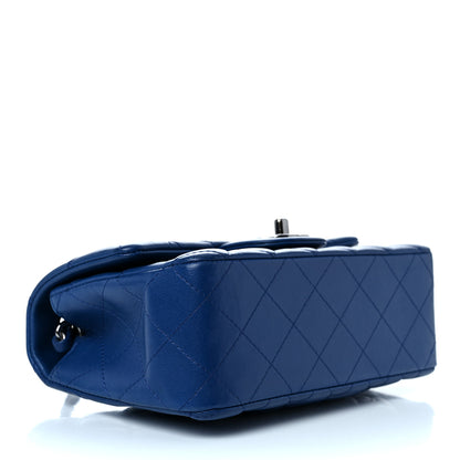 Chanel Lambskin Quilted Mini Rectangular Flap Blue 4 of 12