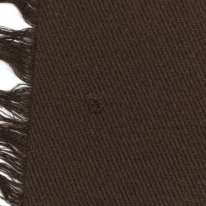 Louis Vuitton Silk Wool Monogram Shawl Brown 3 of 7