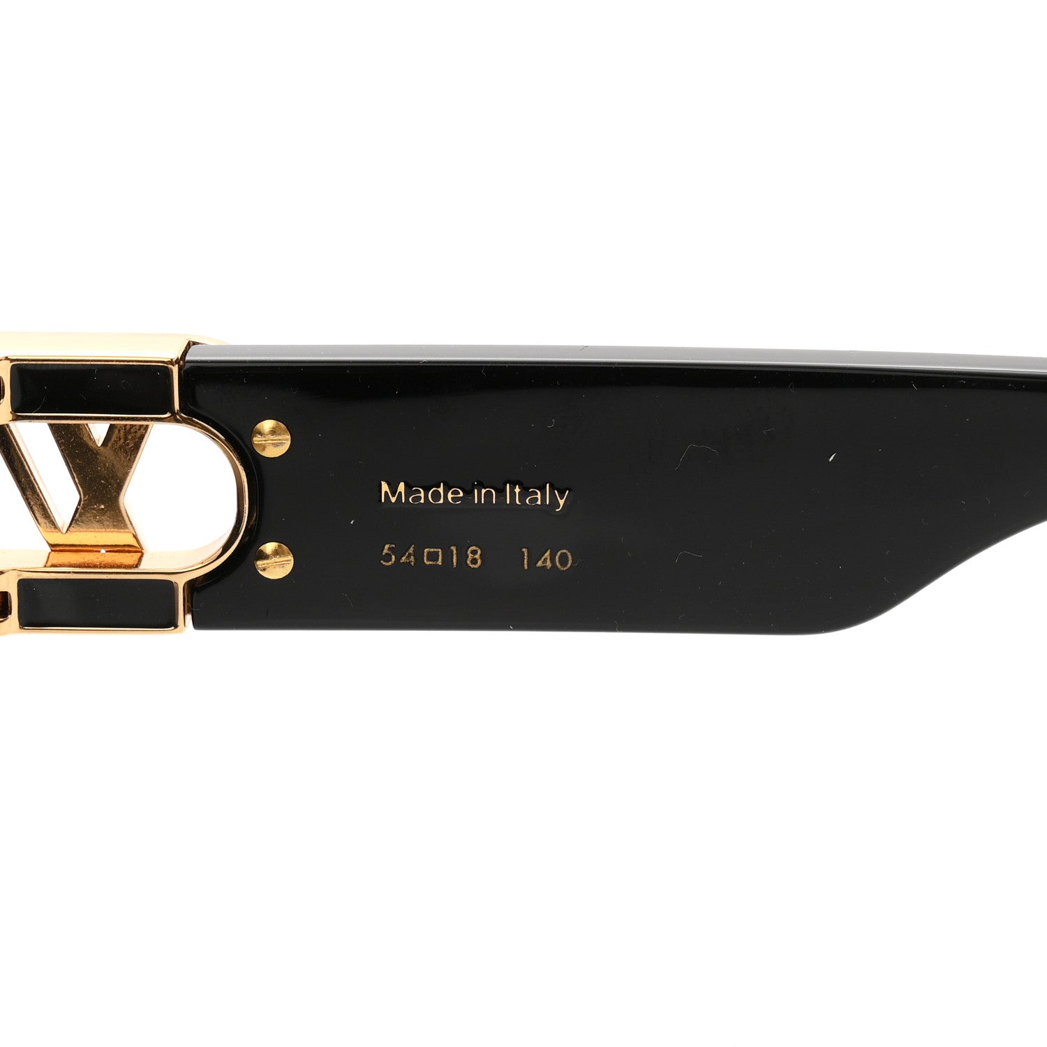 Louis Vuitton Acetate LV Link PM Square Sunglasses Z1566W Black