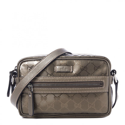 Gucci Imprime Monogram Small Shoulder Bag Silver 1 of 9