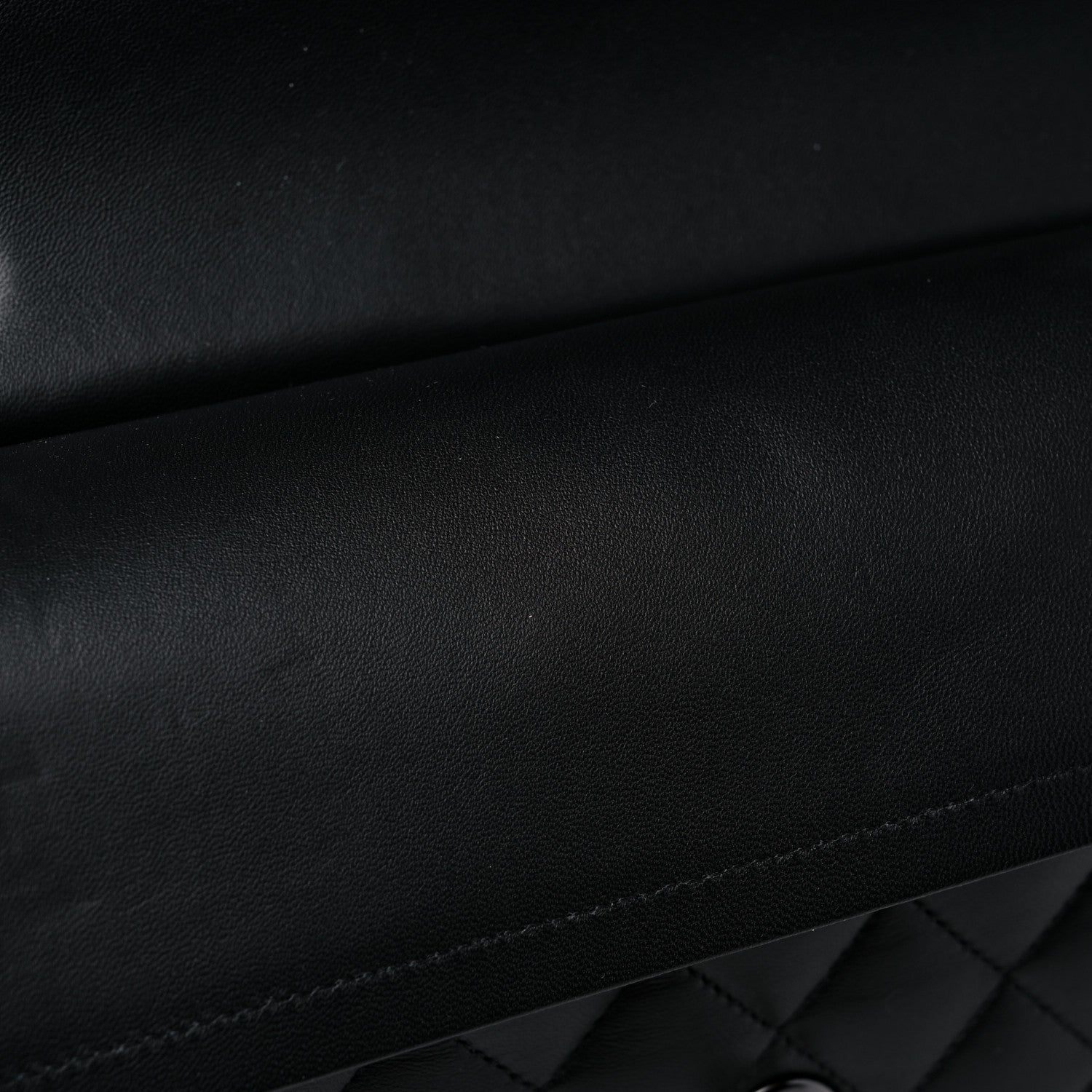 Chanel Lambskin Quilted Medium Double Flap So Black 11 of 12