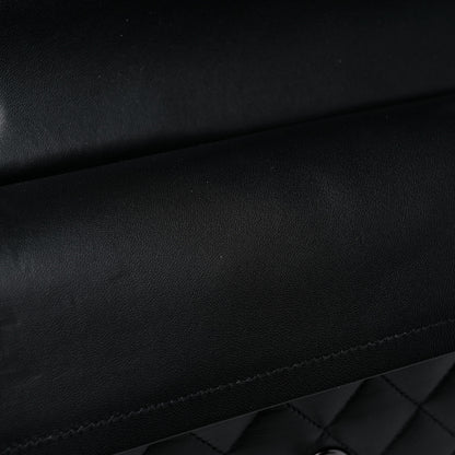 Chanel Lambskin Quilted Medium Double Flap So Black 11 of 12