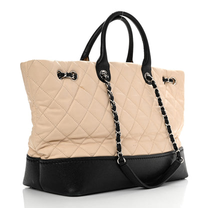Chanel Calfskin Caviar Quilted Large Shopping Tote Beige 2 of 17