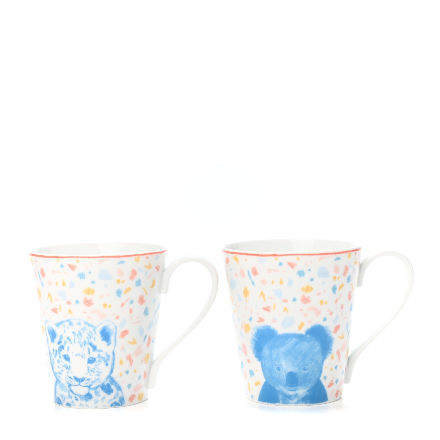 Hermes Porcelain Passe-Passe Mug Set of 2 1 of 6