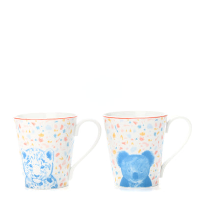Hermes Porcelain Passe-Passe Mug Set of 2 1 of 6