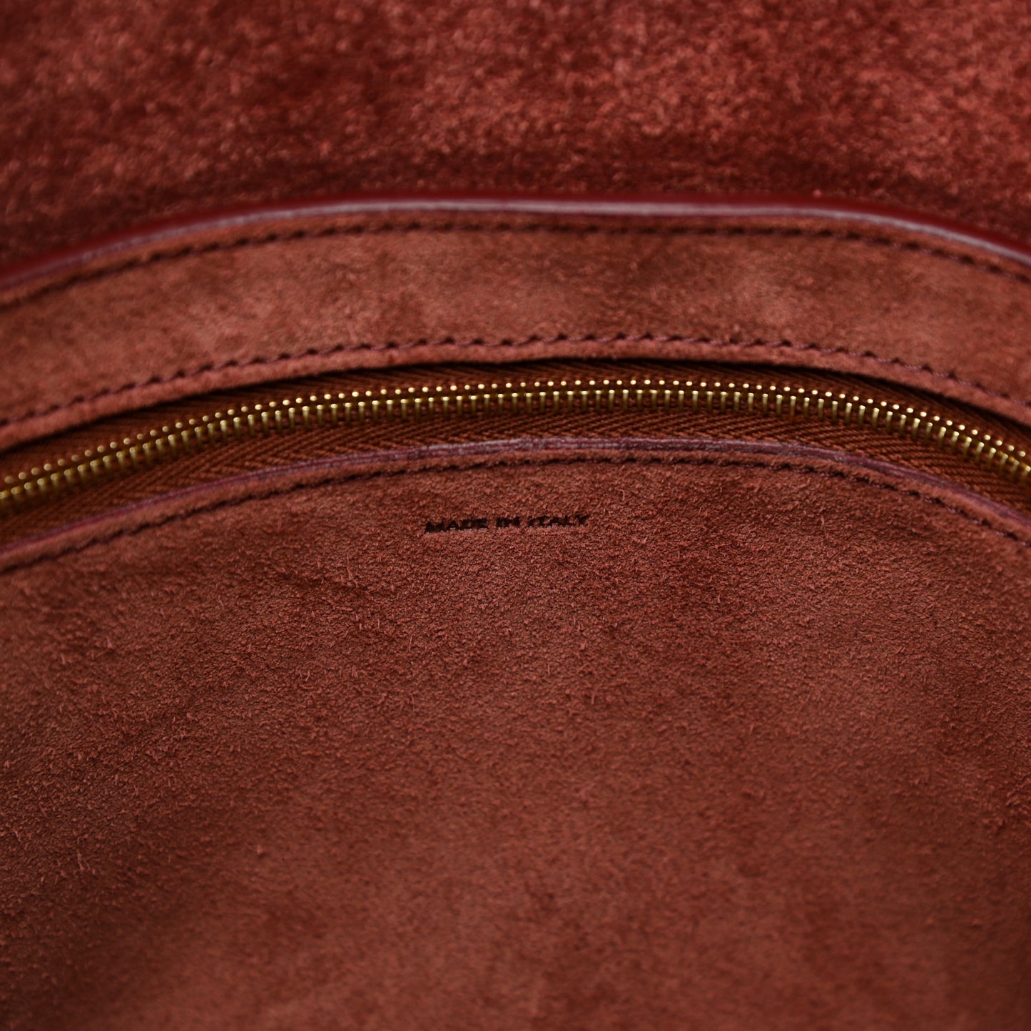 Soft Grained Calfskin Sangle Bucket Bag Red