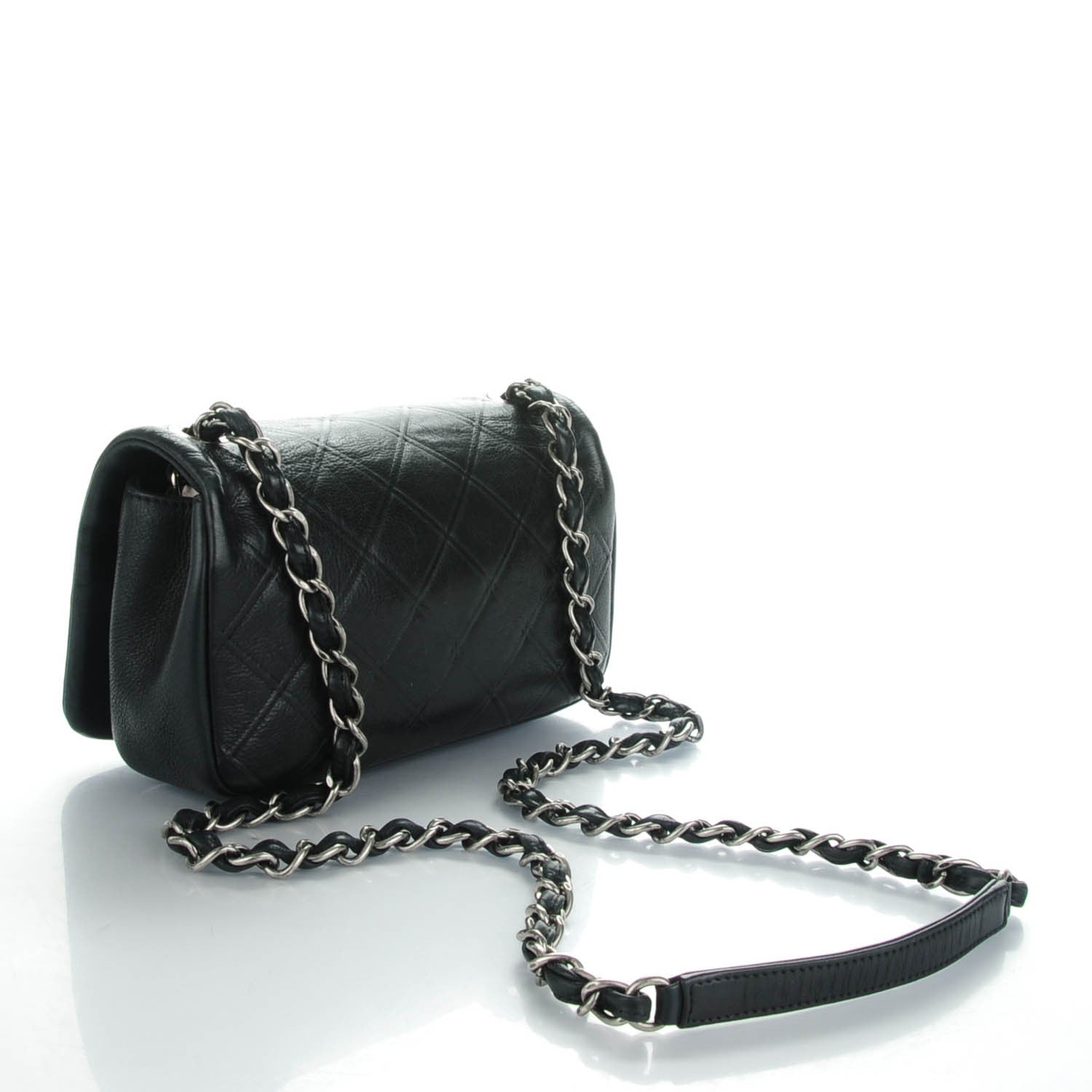 Chanel Calfskin Diamond Embossed Small New Chic Flap Black 3 of 8